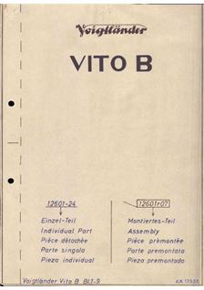Voigtlander Vito B manual. Camera Instructions.